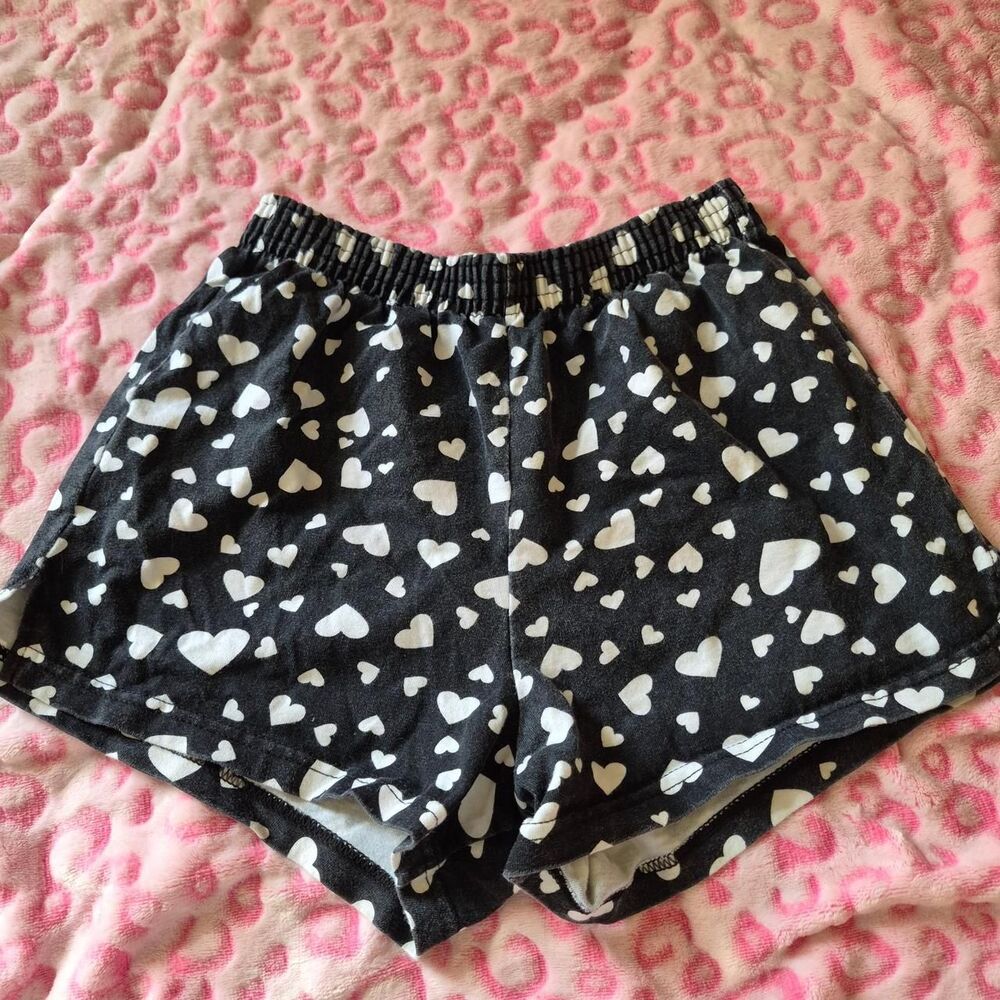 Soffe Women's Black and White Shorts